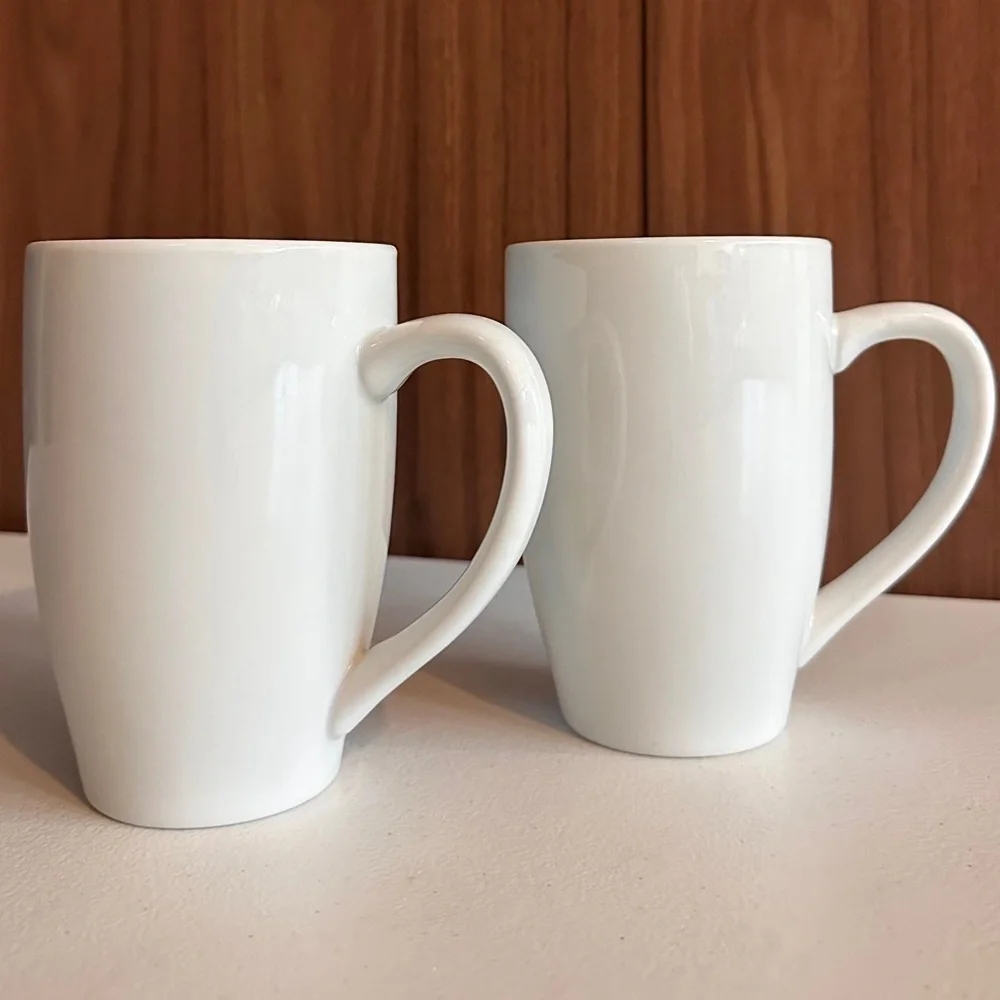 Pottery Barn Great Coupe Late Mugs Set of Two